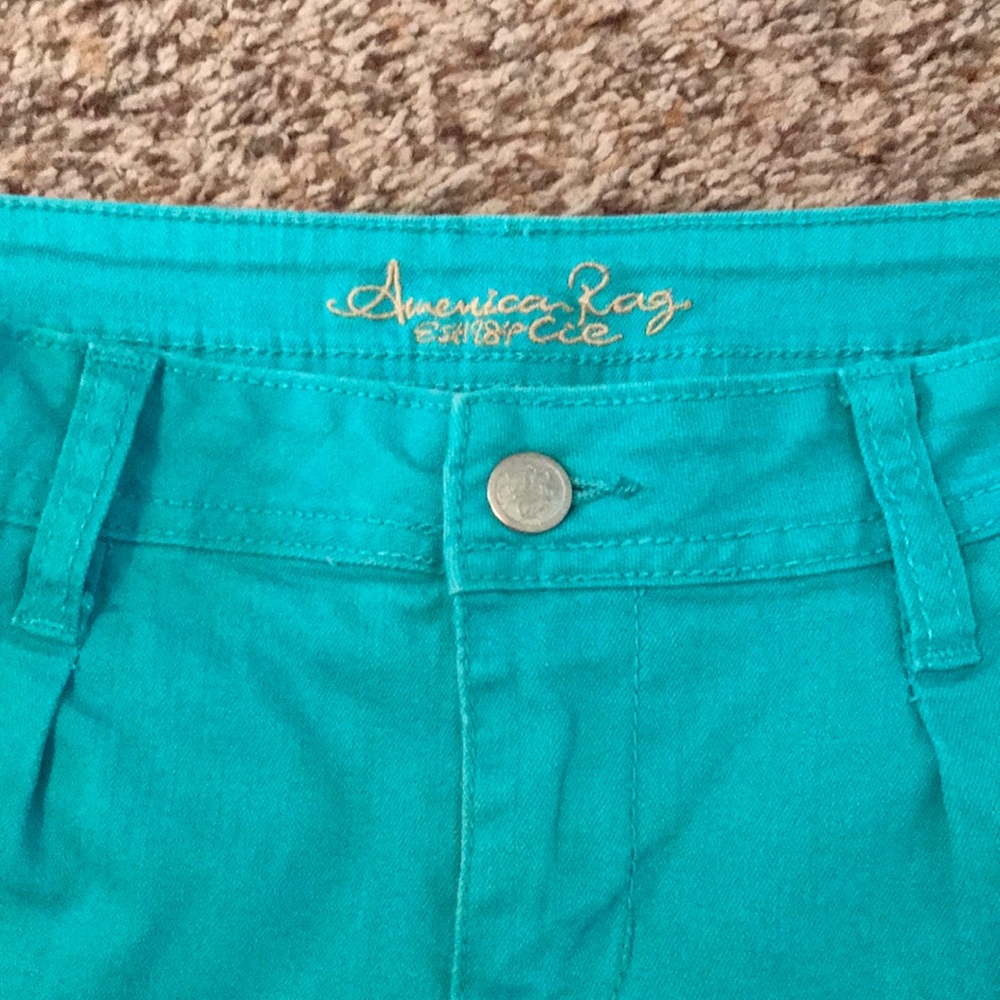 Turquoise American Rag Shorts - Picture 3 of 4